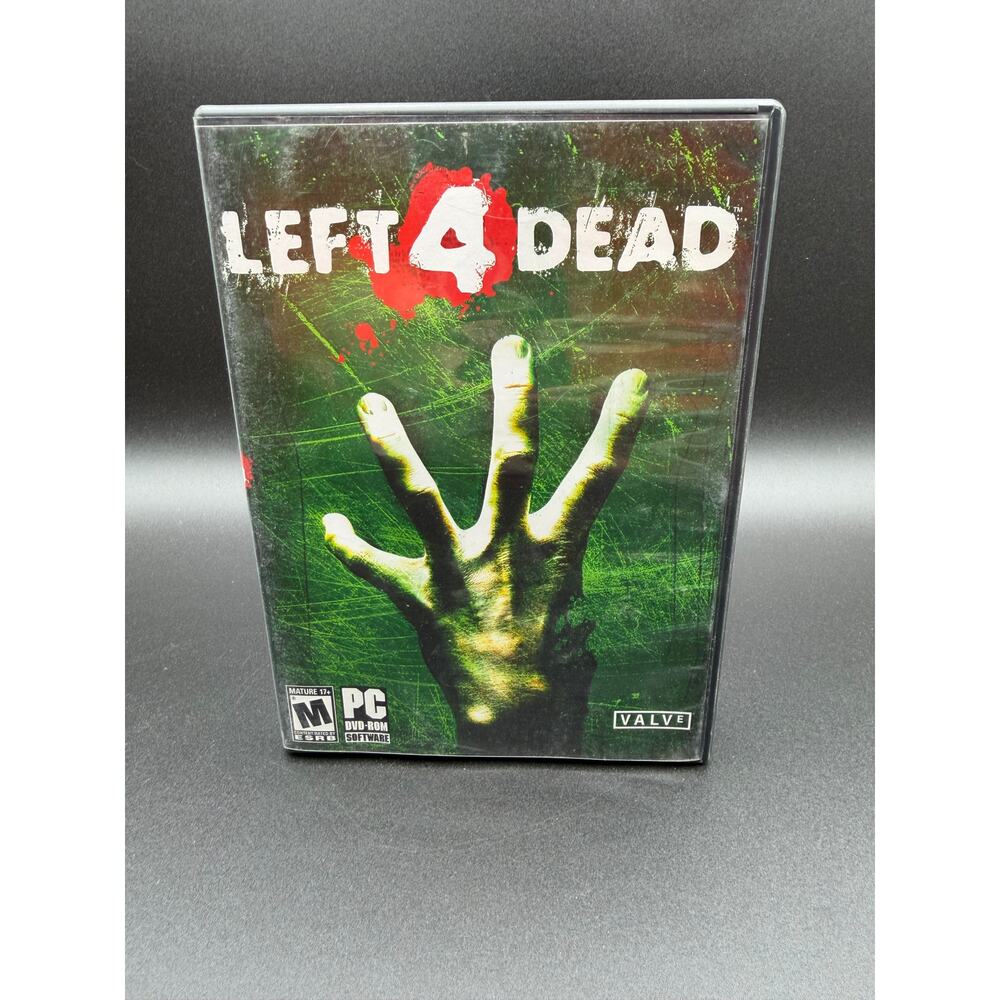 Left 4 Dead PC DVD-ROM Complete CIB Valve Zombie Shooter Game Tested w/ key code